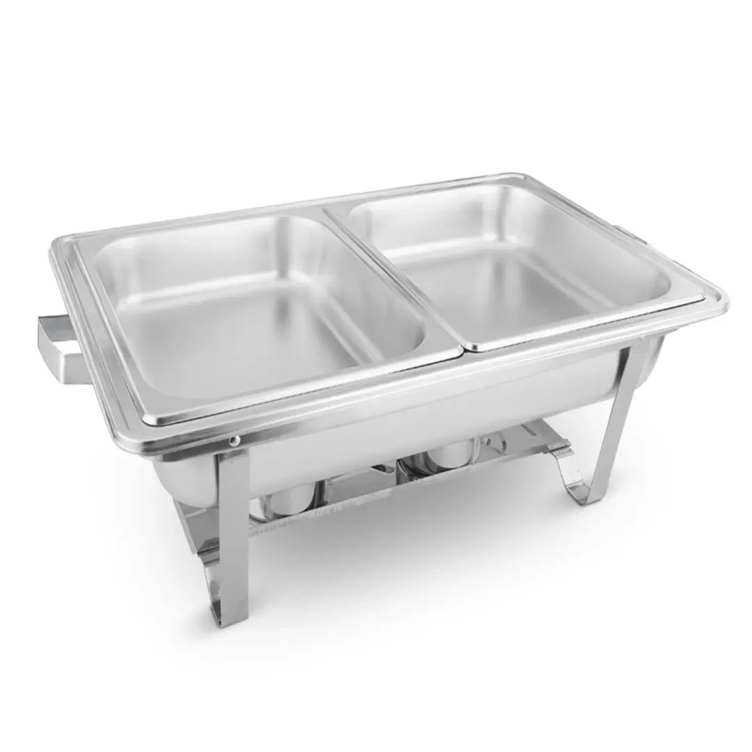 Soga 4.5L Dual Tray Stainless Steel Chafing Food Warmer Catering Dish