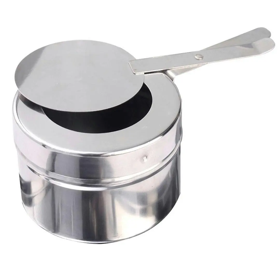 Soga 6L Round Chafing Stainless Steel Food Warmer with Glass Roll Top