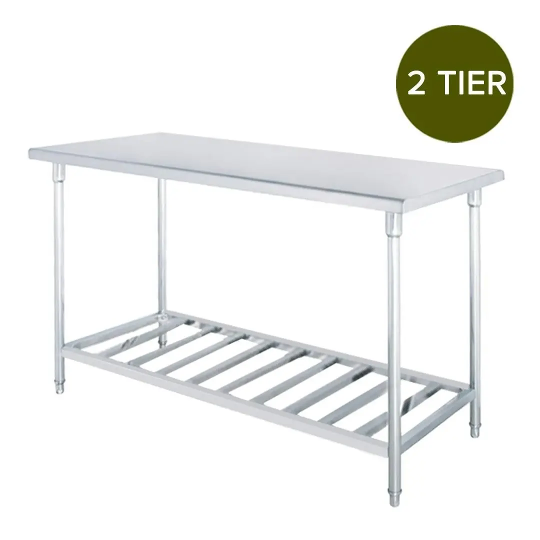 Soga Commercial Catering Kitchen Stainless Steel Prep Work Bench Table 100*70*85cm