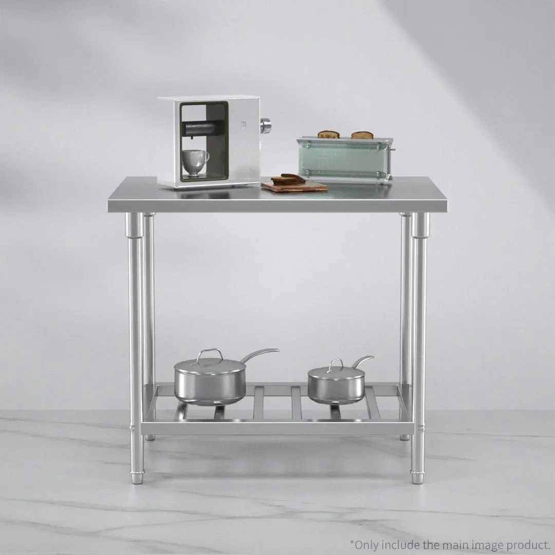 Soga Commercial Catering Kitchen Stainless Steel Prep Work Bench Table 100*70*85cm