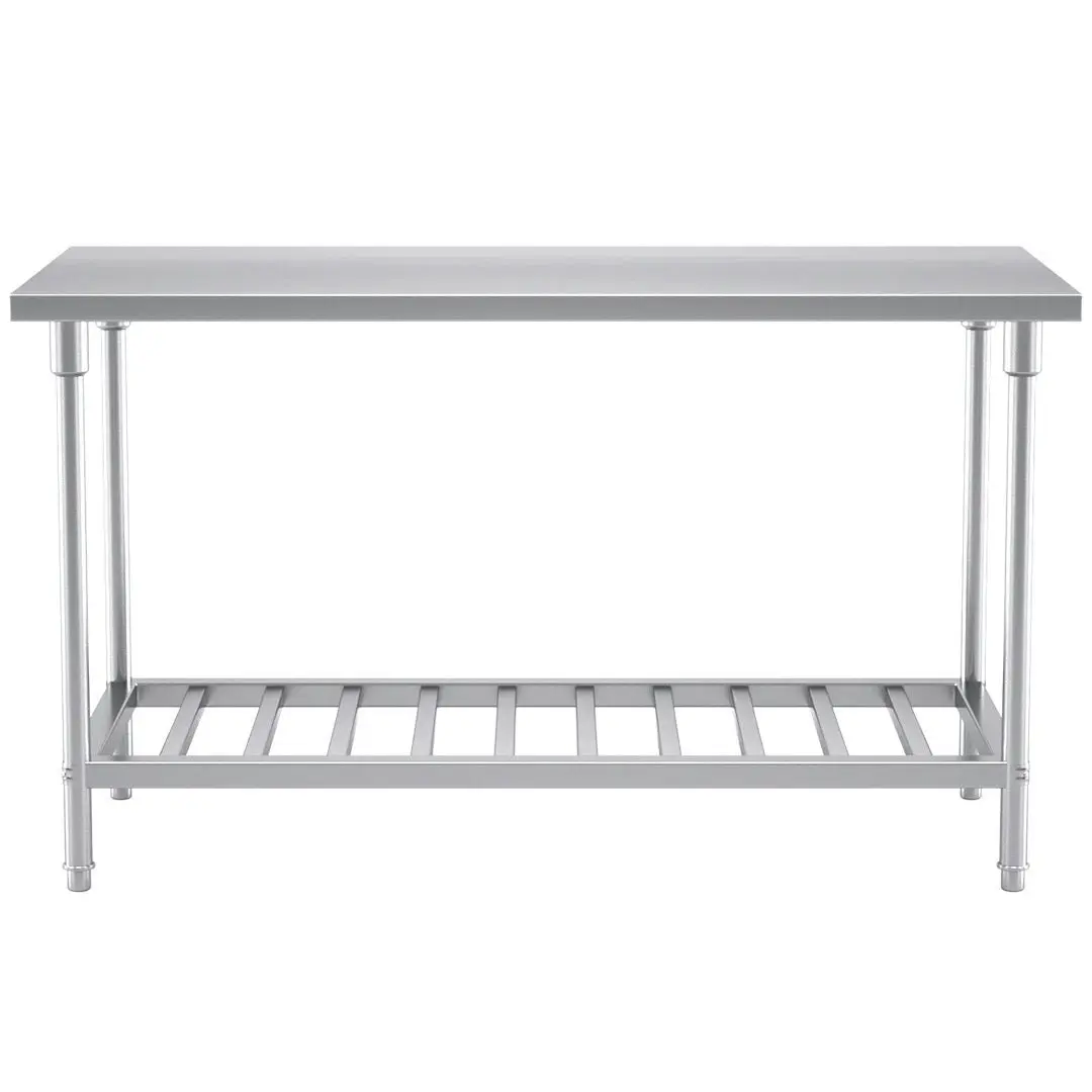 Soga Commercial Catering Kitchen Stainless Steel Prep Work Bench Table 150*70*85cm