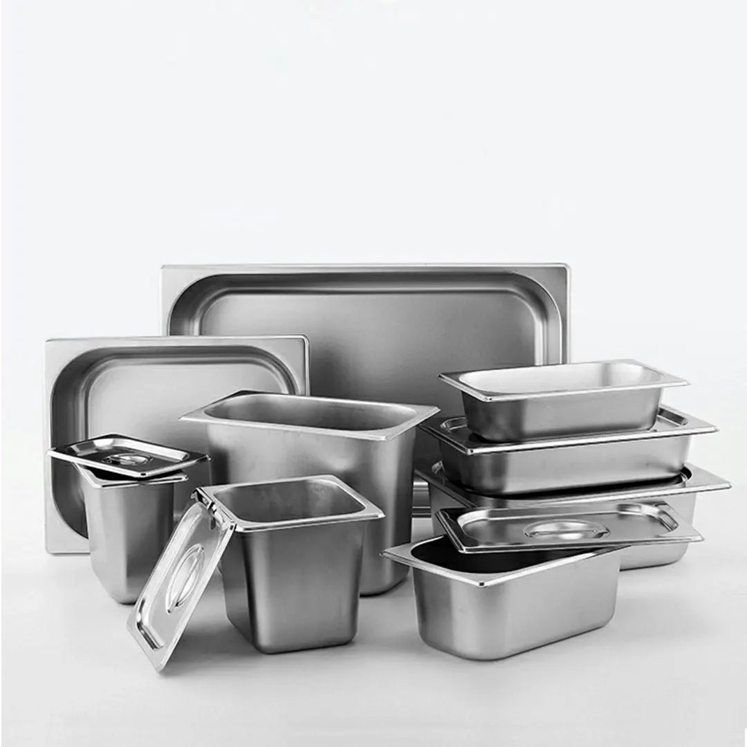 Soga Gastronorm GN Pan Full Size 1/1 GN Pan 4cm Deep Stainless Steel Tray