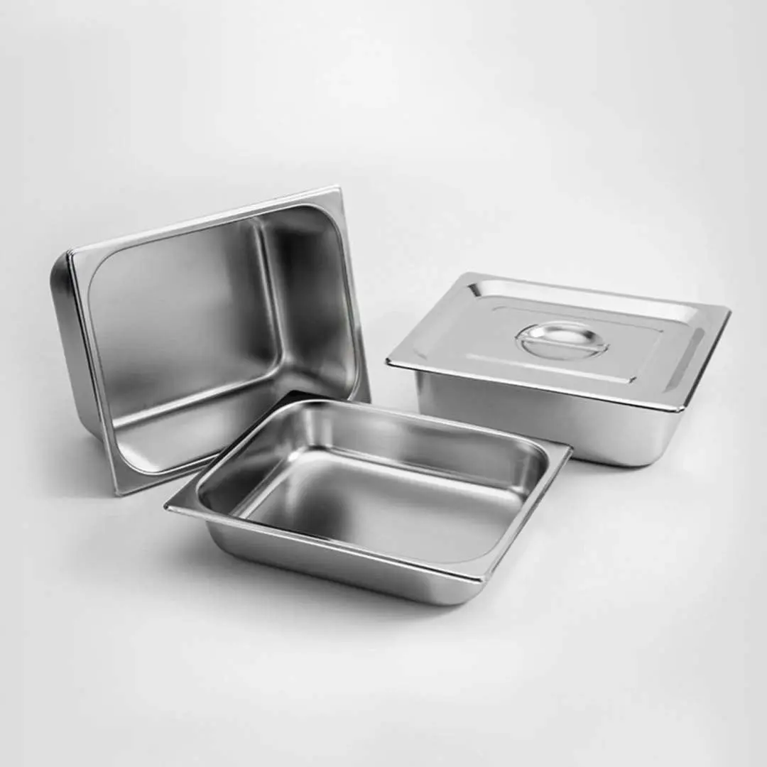 Soga Gastronorm GN Pan Full Size 1/2 GN Pan 10cm Deep Stainless Steel Tray