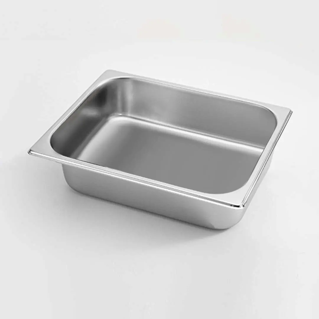 Soga Gastronorm GN Pan Full Size 1/2 GN Pan 6.5cm Deep Stainless Steel Tray