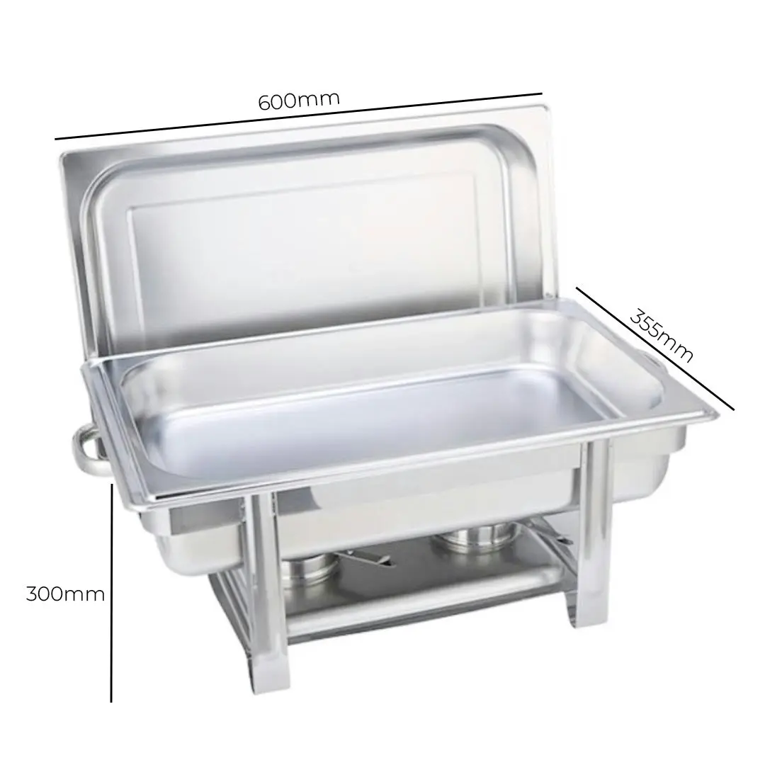 Soga Stainless Steel Chafing Single Tray Catering Dish Food Warmer