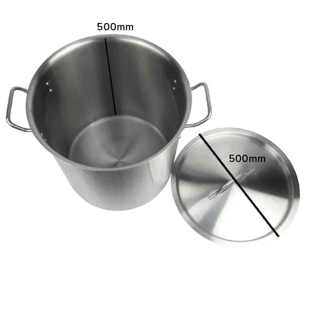 Soga Stock Pot 98L Top Grade Thick Stainless Steel Stockpot 18/10