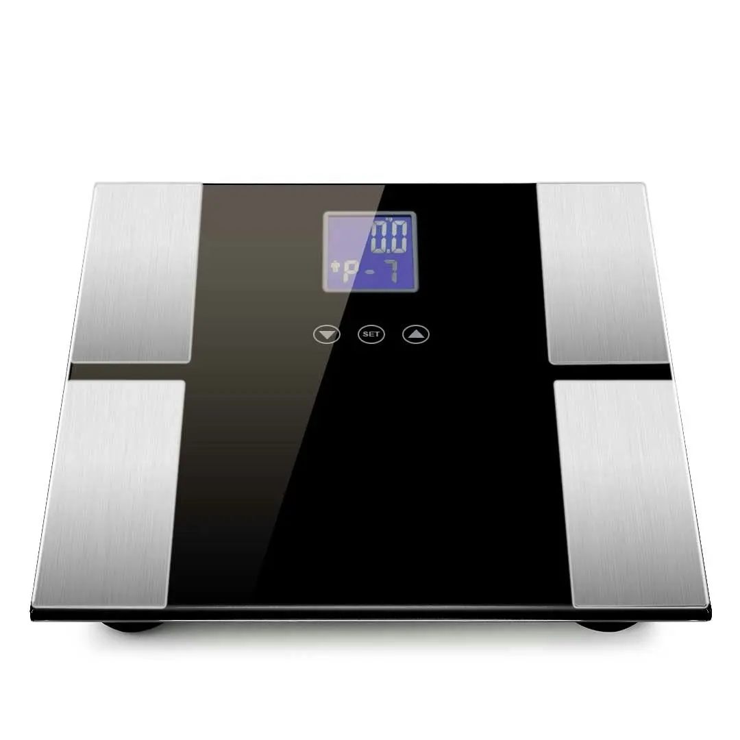 Soga Digital Electronic LCD Bathroom Body Fat Scale Weighing Scales Weight Monitor Black