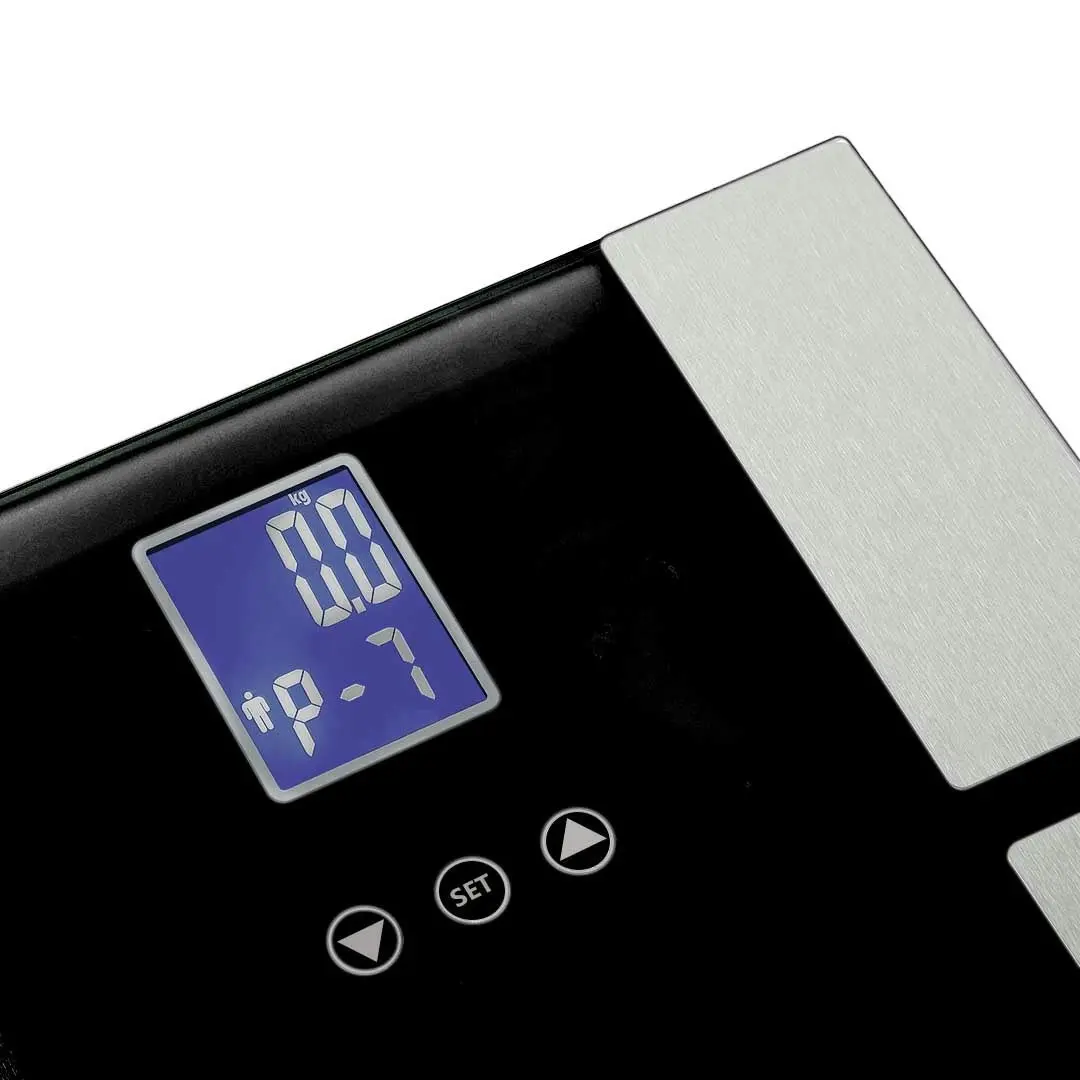 Soga Digital Electronic LCD Bathroom Body Fat Scale Weighing Scales Weight Monitor Black