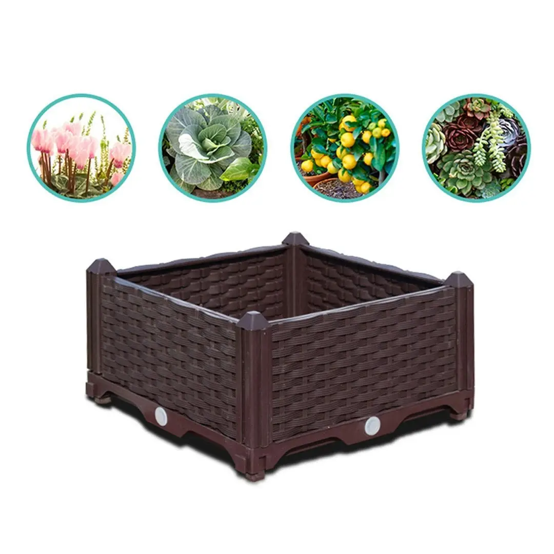 Soga 120cm Raised Planter Box Vegetable Herb Flower Outdoor Plastic Plants Garden Bed with Legs