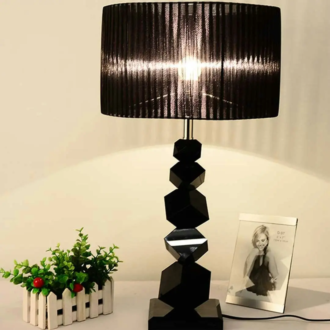 Soga 55cm Black Table Lamp with Dark Shade LED Desk Lamp