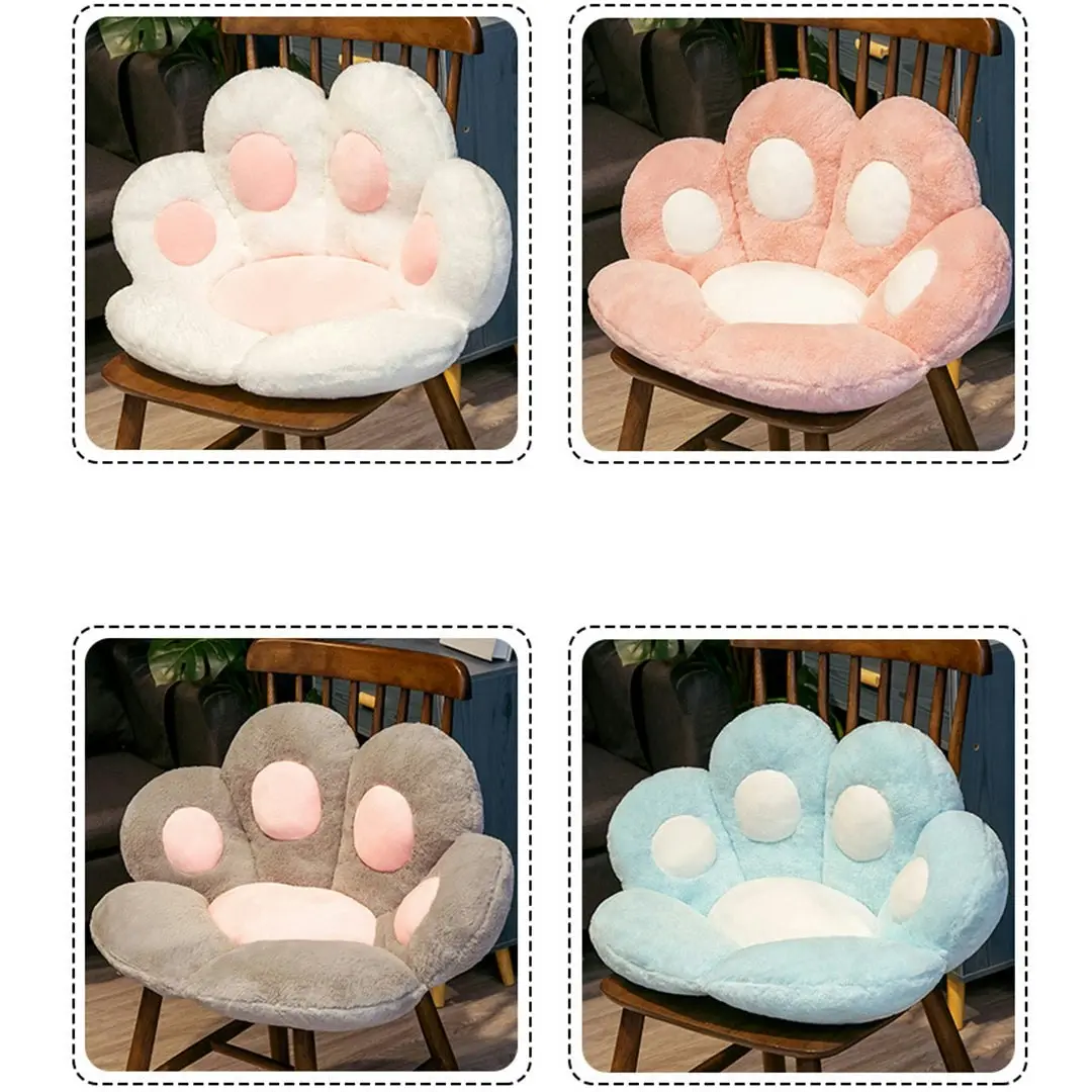 Soga 80cm Pink Paw Shape Cushion Warm Lazy Sofa Decorative Pillow Backseat Plush Mat Home Decor