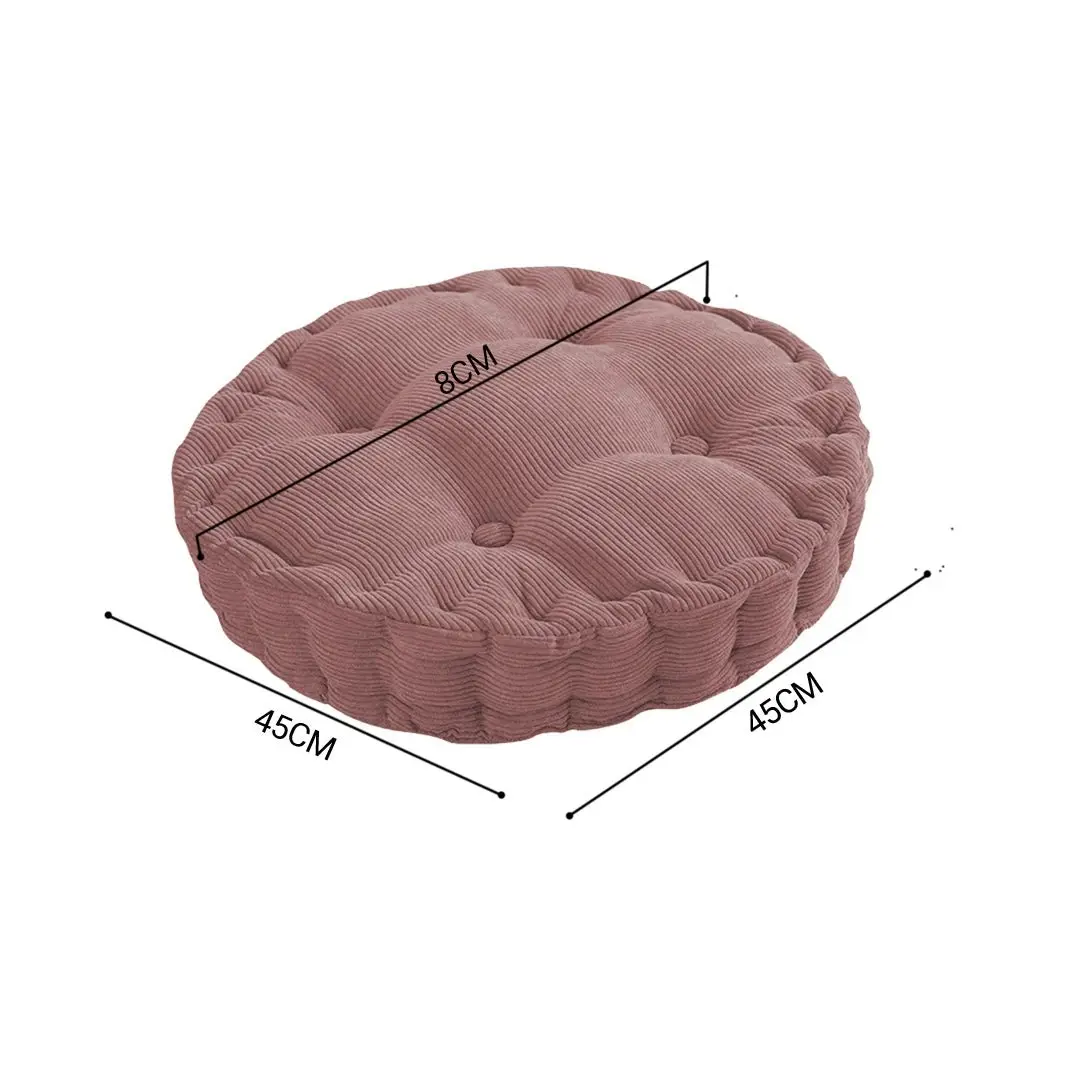 Soga Coffee Round Cushion Soft Leaning Plush Backrest Throw Seat Pillow Home Office Decor