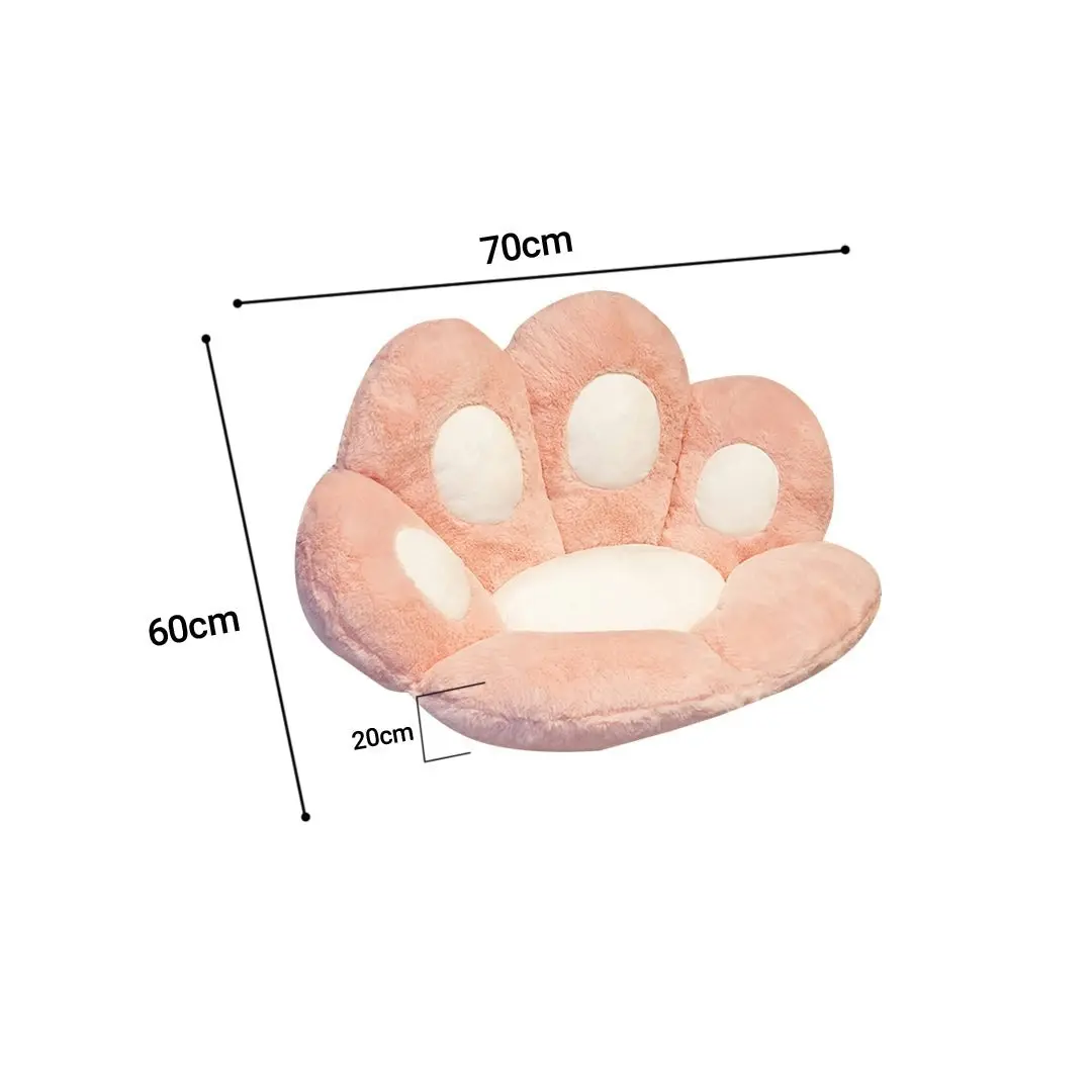 Soga 70cm Pink Paw Shape Cushion Warm Lazy Sofa Decorative Pillow Backseat Plush Mat Home Decor