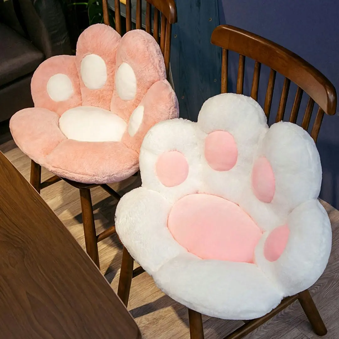 Soga 70cm Pink Paw Shape Cushion Warm Lazy Sofa Decorative Pillow Backseat Plush Mat Home Decor