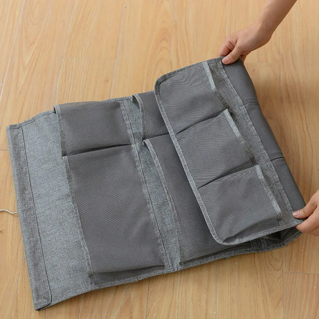 Soga Grey Double Sided Hanging Storage Bag Underwear Bra Socks Mesh Pocket Hanger Home Organiser