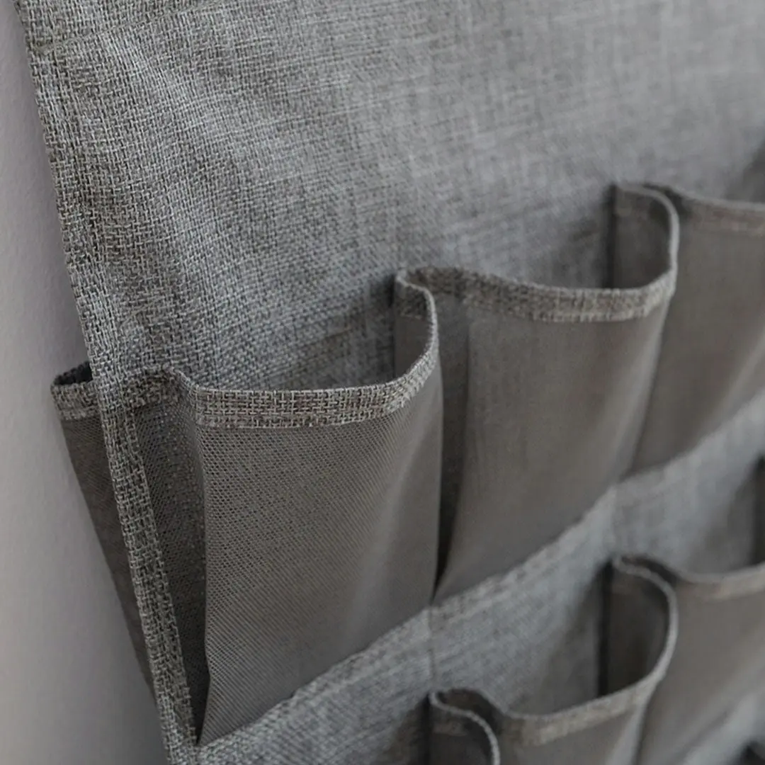 Soga Grey Double Sided Hanging Storage Bag Underwear Bra Socks Mesh Pocket Hanger Home Organiser