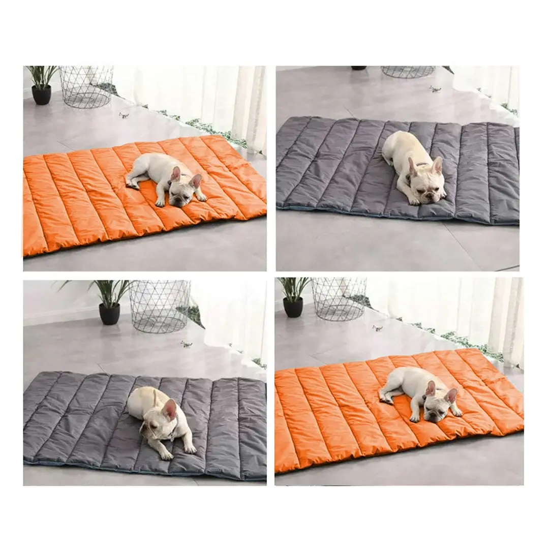 Soga Grey Camping Pet Mat Waterproof Foldable Sleeping Mattress with Storage Bag Travel Outdoor Essentials