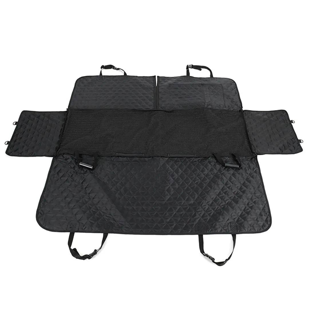 Soga 600D Oxford Cloth Waterproof Dog Car Cover Back Seat Protector Hammock Non-Slip Pet Mat Black