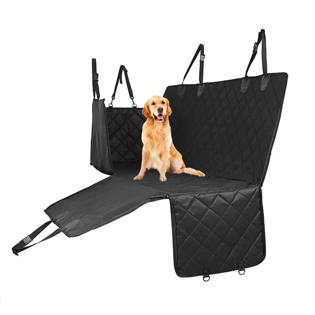 Soga 600D Oxford Cloth Waterproof Dog Car Cover Back Seat Protector Hammock Non-Slip Pet Mat Black