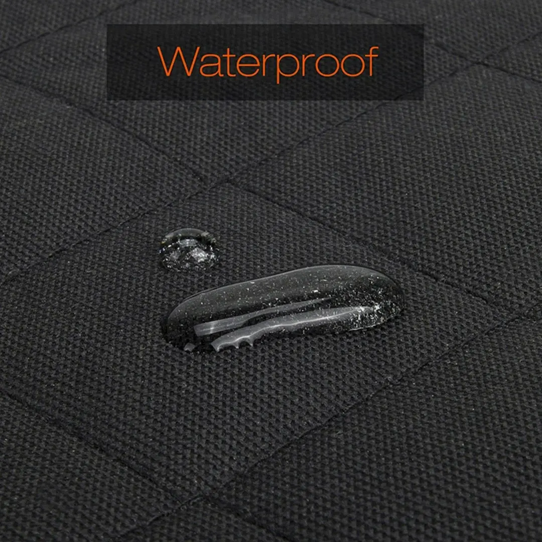 Soga 600D Oxford Cloth Waterproof Dog Car Cover Back Seat Protector Hammock Non-Slip Pet Mat Black