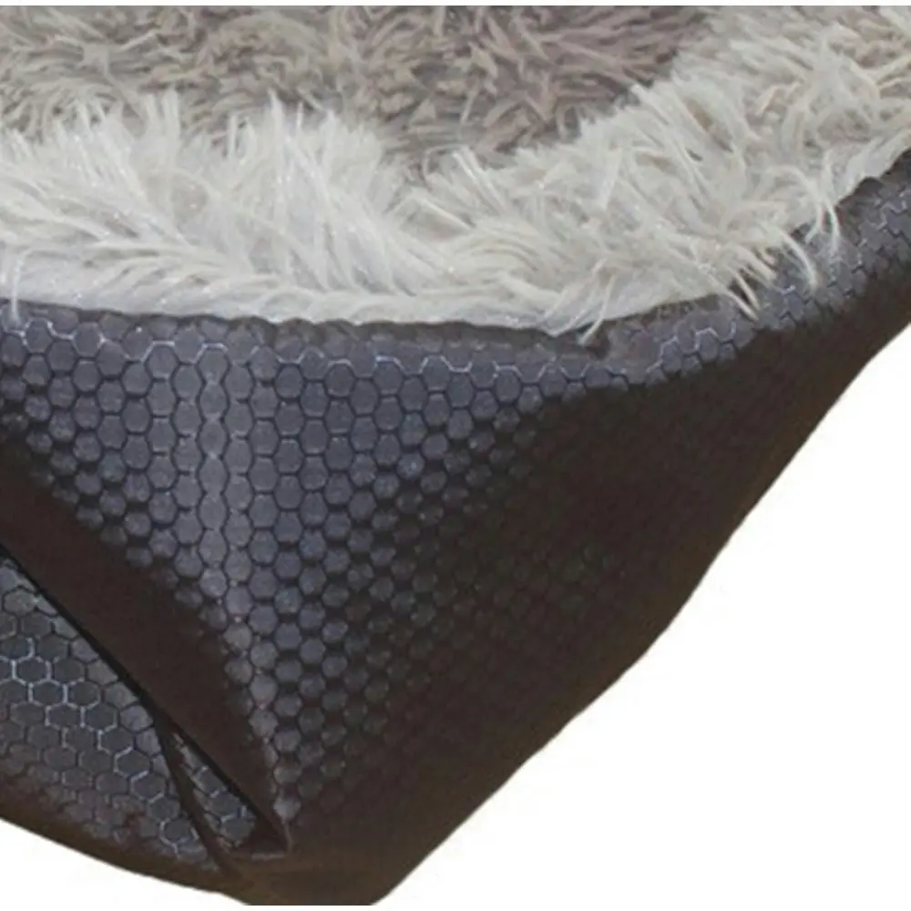 Soga Black Dual-purpose Cushion Nest Cat Dog Bed Warm Plush Kennel Mat Pet Home Travel Essentials