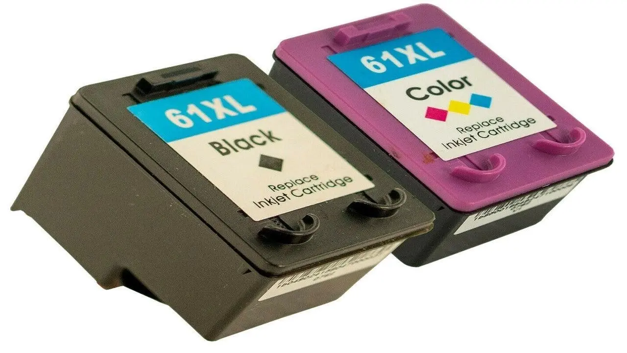 4 Pack HP 61XL Compatible High Yield Inkjet Cartridges CH563WA + CH564WA [2BK+2Tri]