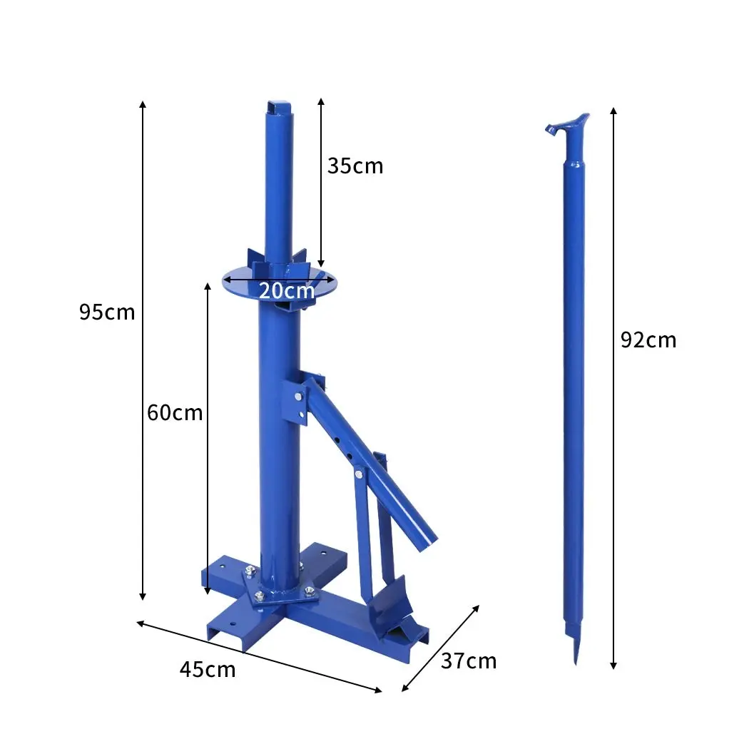 Traderight Group  Manan Tyre Changer Tire Changer Motorcycle Vehicle Bead Breaker Manual Tool Blue