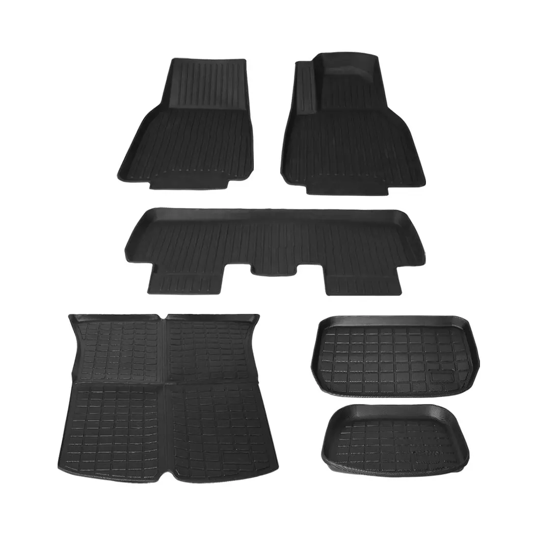 Manan Tesla Model Y Floor Mats Rear Front Trunk Toolbox Liner 3D Car Carpets