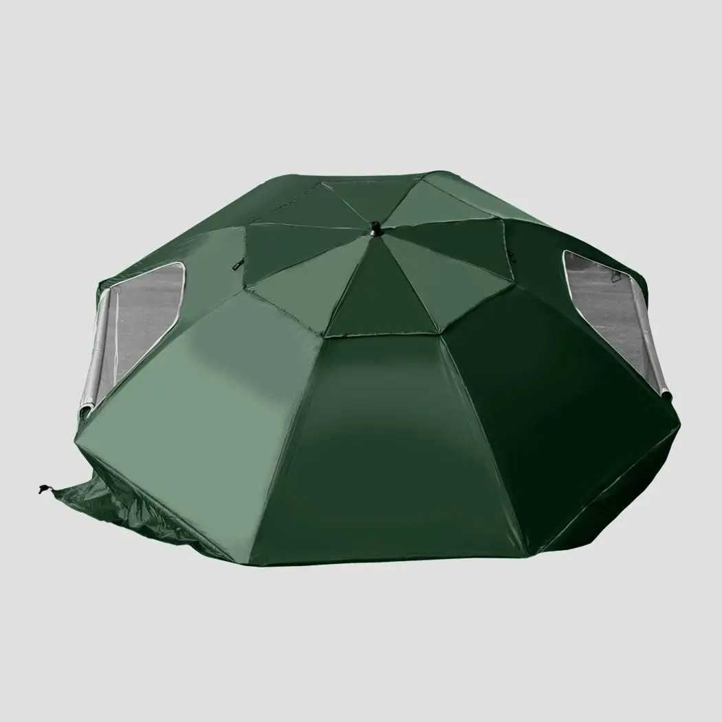 Mountview Beach Umbrella Outdoor Umbrellas Garden Sun Shade Shelter 2.13M Green