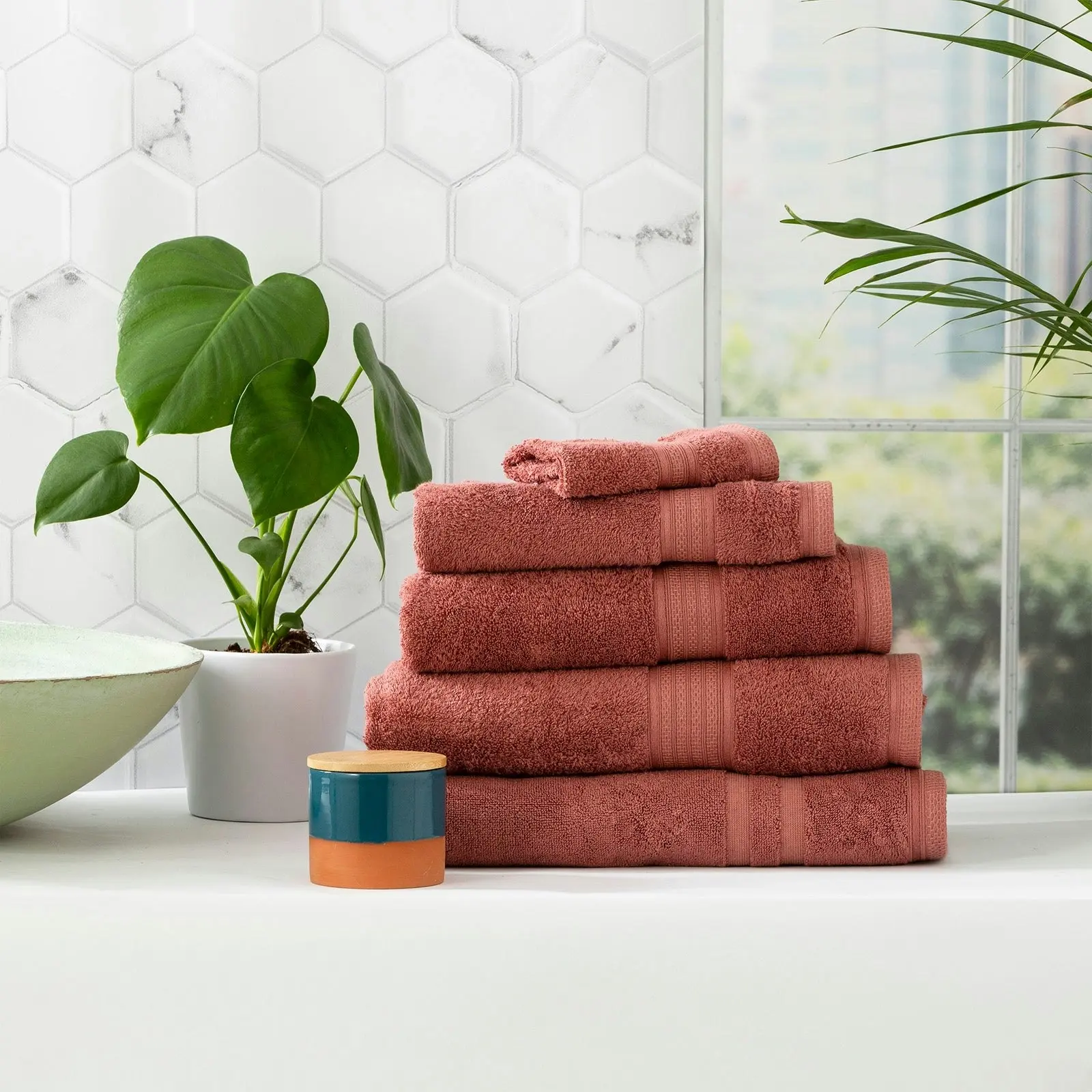 Stella Bamboo Towel Sets Brick