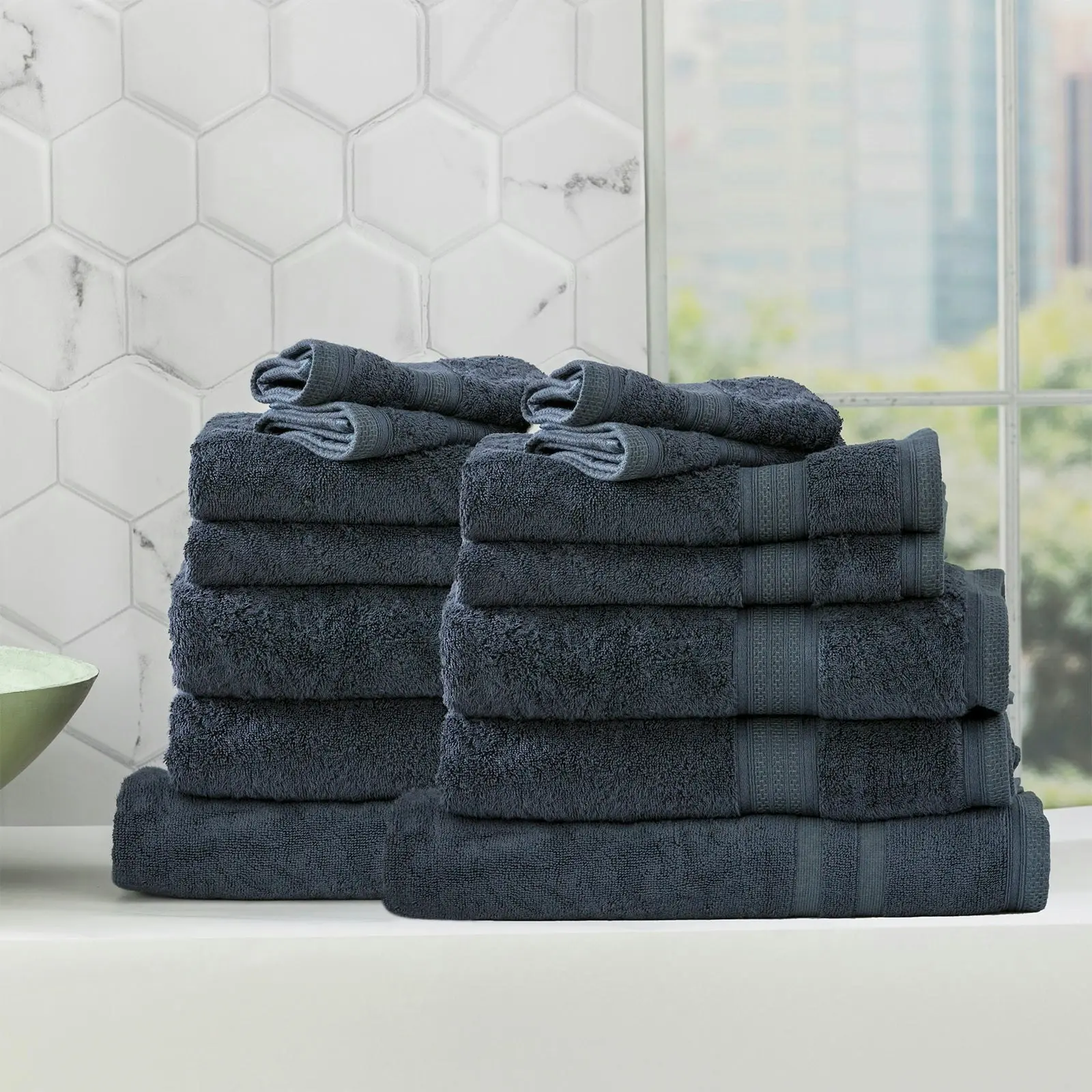 Stella Bamboo Towel Sets Indigo