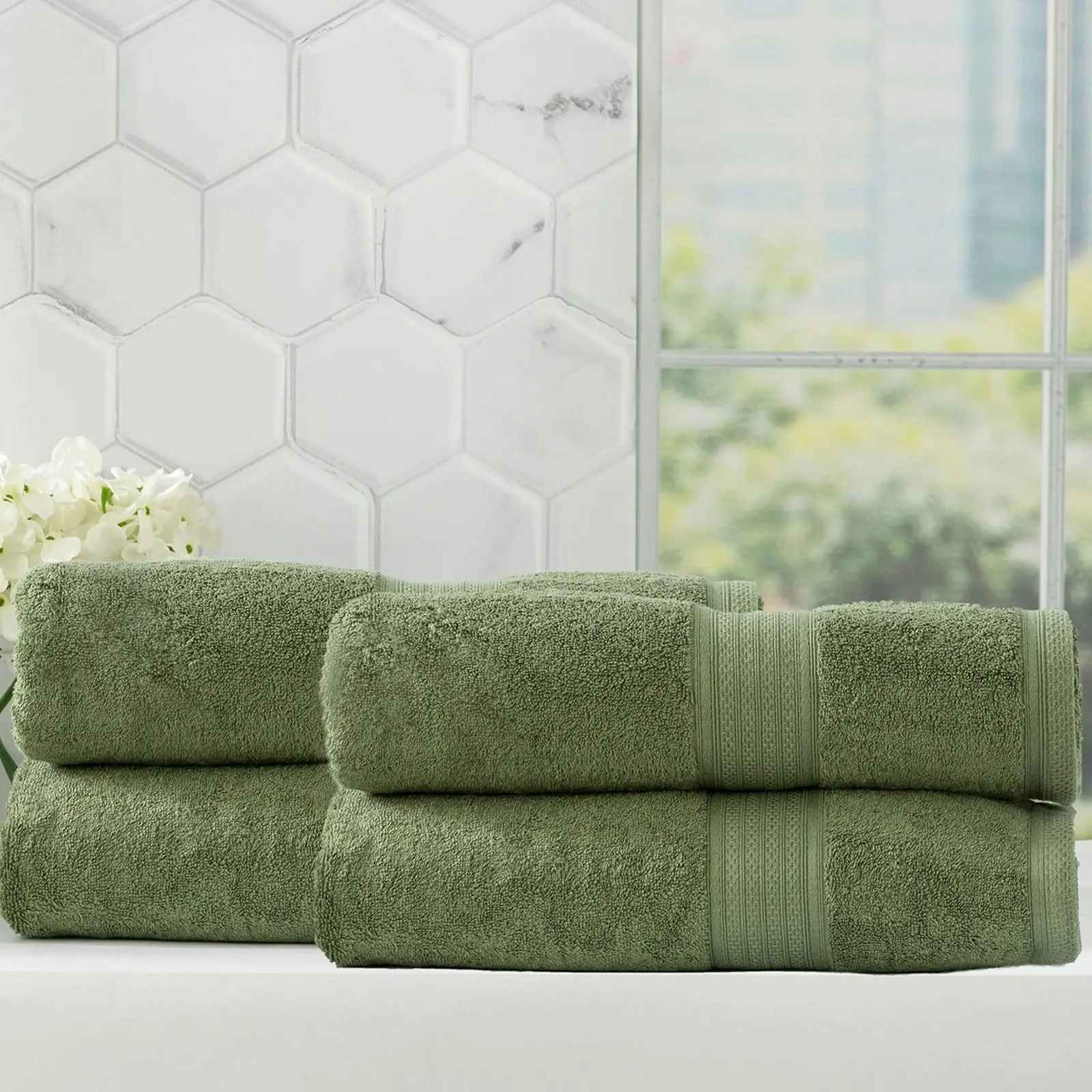 Stella Bamboo Towel Sets Jade