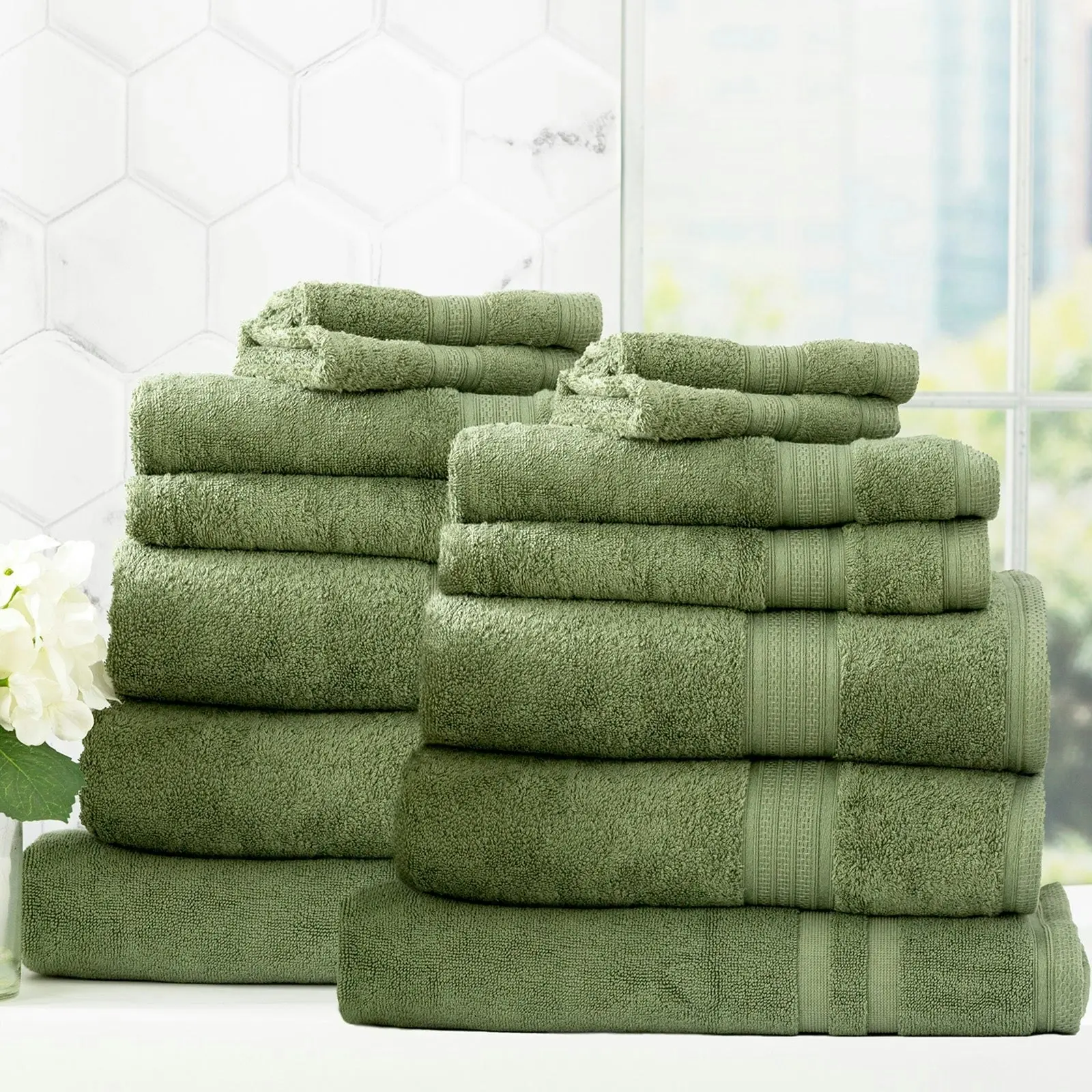 Stella Bamboo Towel Sets Jade