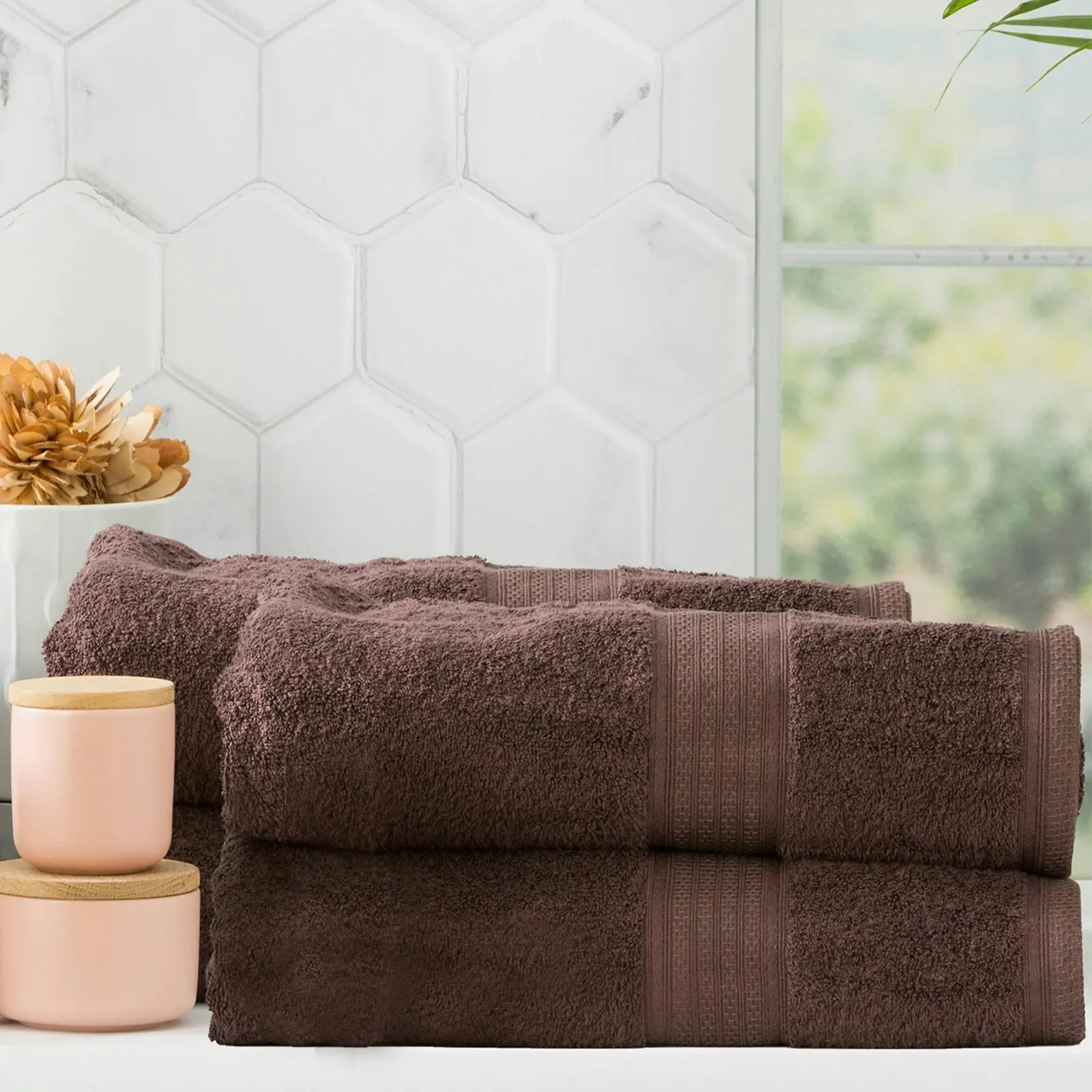 Stella Bamboo Towel Sets Cocoa