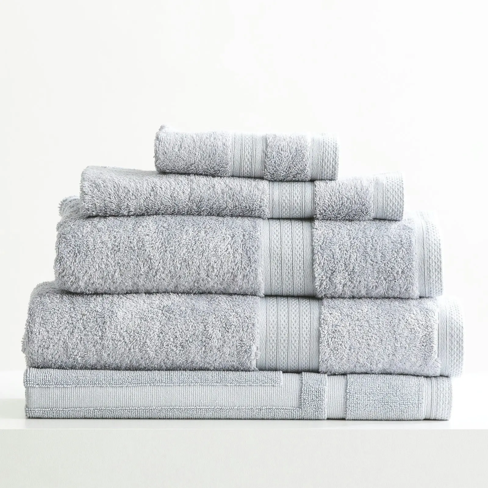 Stella Bamboo Towel Sets Silver