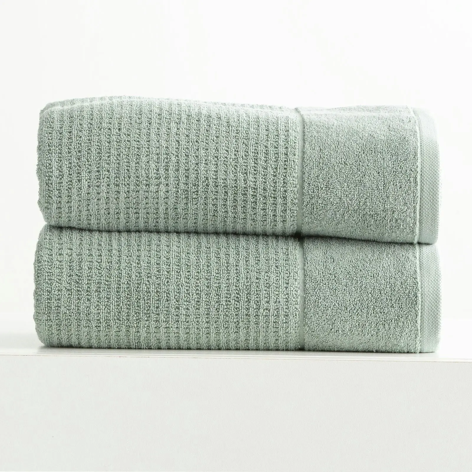 Cambridge Waffle Towel Sets Eucalyptus