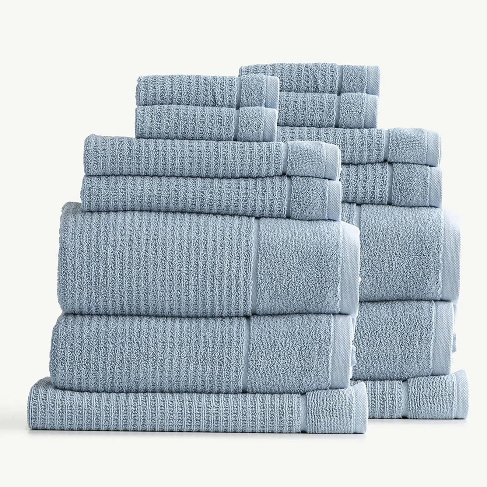 Cambridge Waffle Towel Sets Blue Mirage