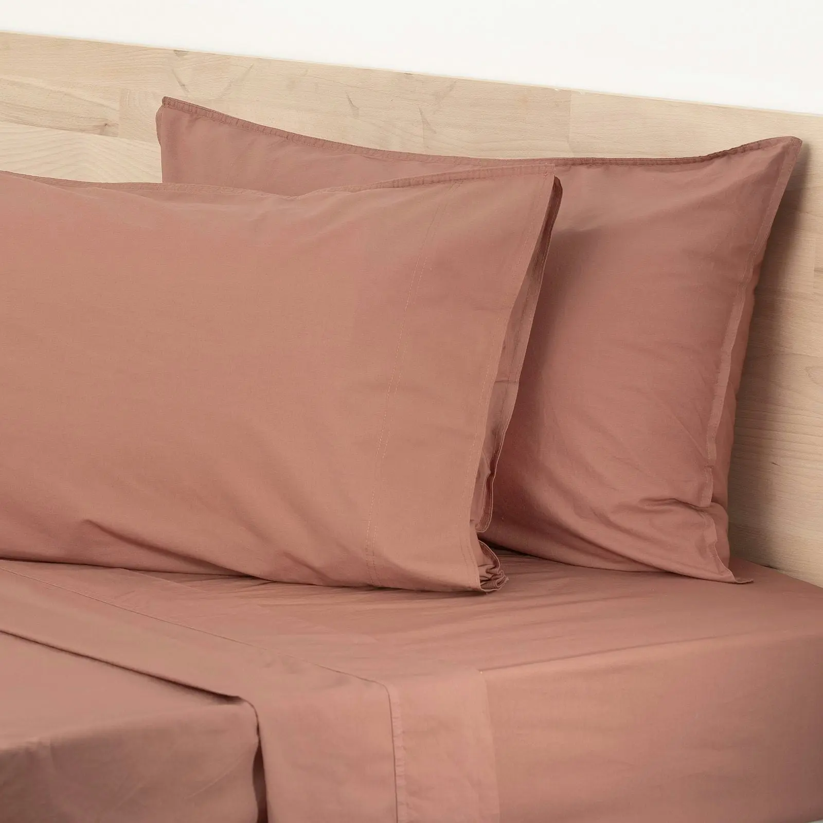 Sheet Set Helena Stone washed Redwood