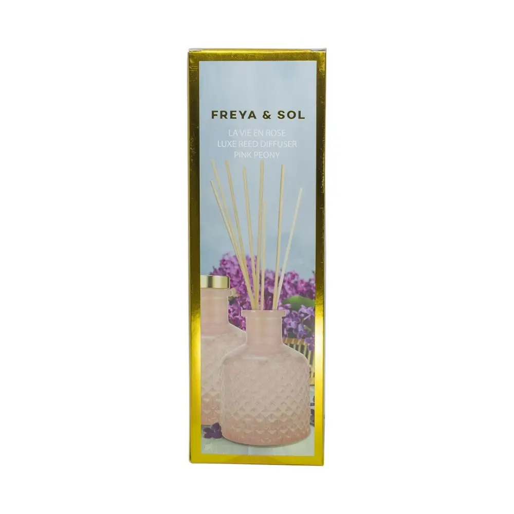 Freya & Sol Luxe Reed Diffuser La Vie En Rose Pink Peony