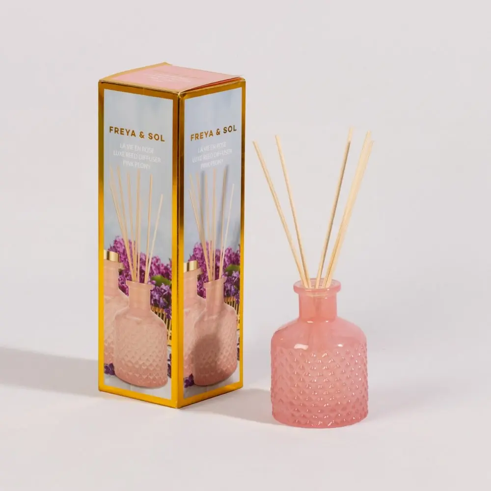 Freya & Sol Luxe Reed Diffuser La Vie En Rose Pink Peony