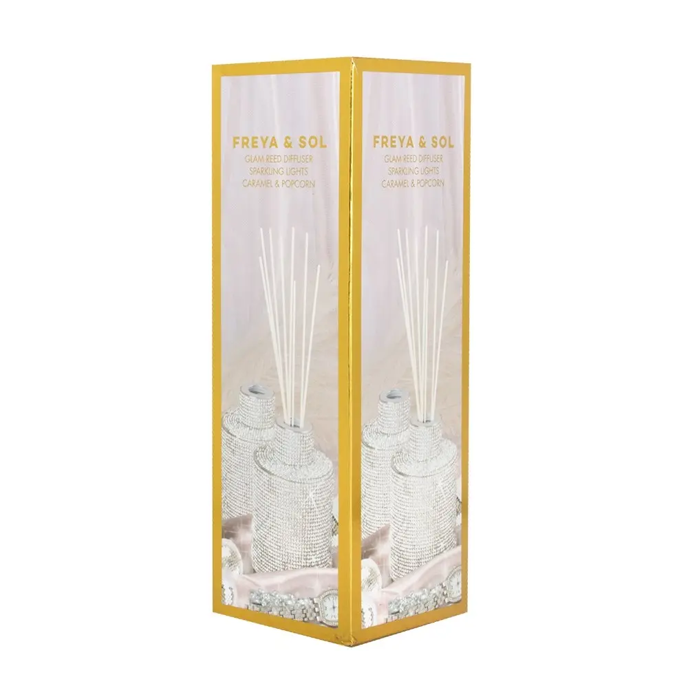 Freya & Sol Glam Reed Diffuser Sparkling Silver Caramel and Popcorn 150ml