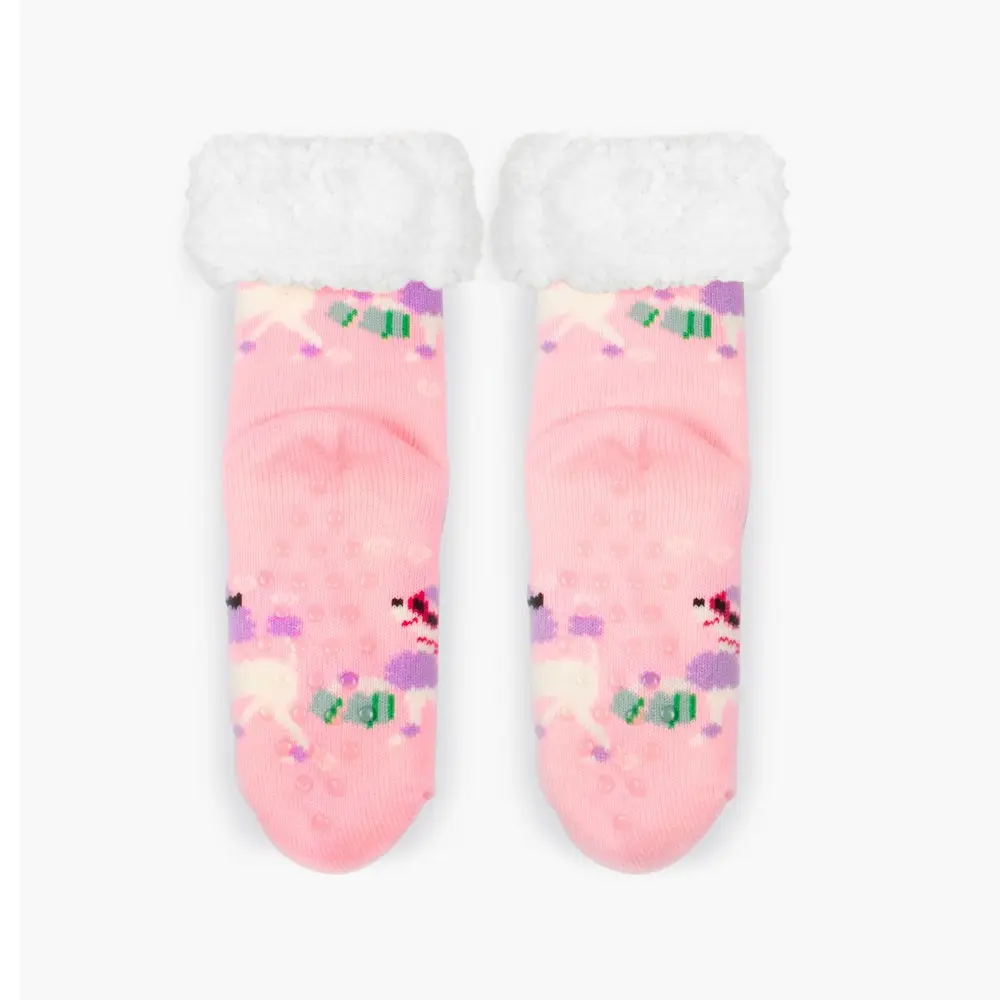 Glam Dog Pink Sherpa Winter Socks