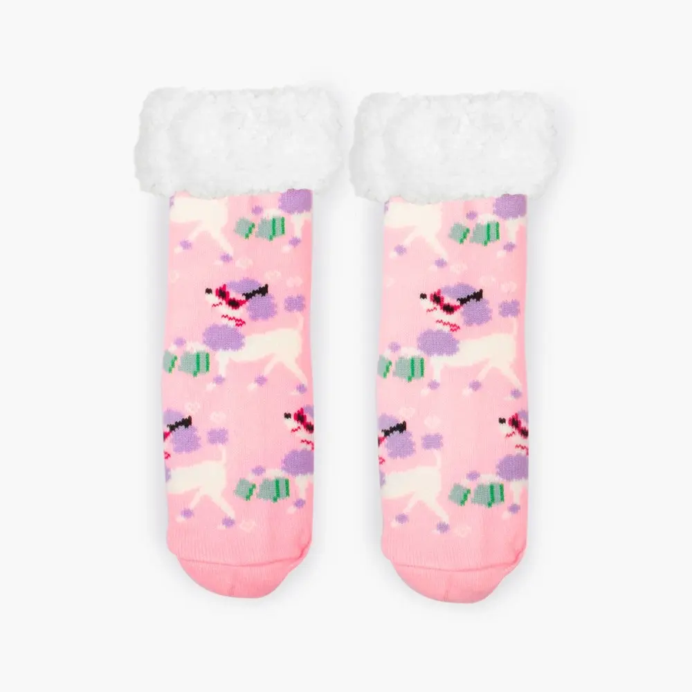 Glam Dog Pink Sherpa Winter Socks