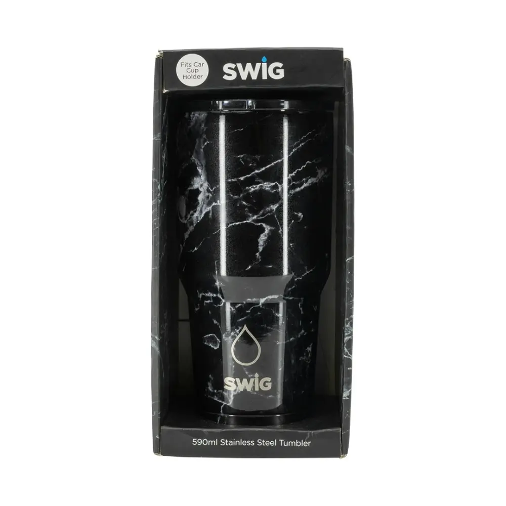 Swig Tumbler Black Marble 590mL