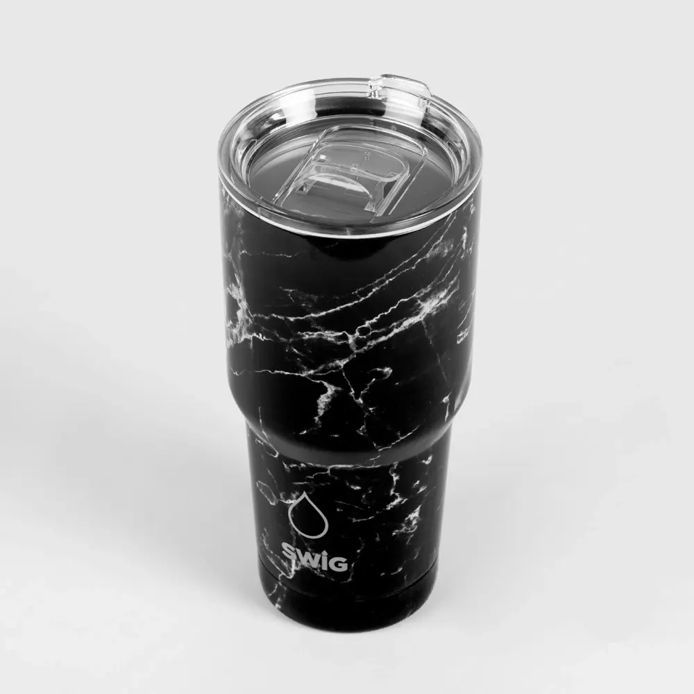 Swig Tumbler Black Marble 590mL