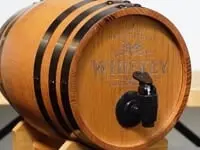 Refined Gifts Whiskey Barrel Dark Oak