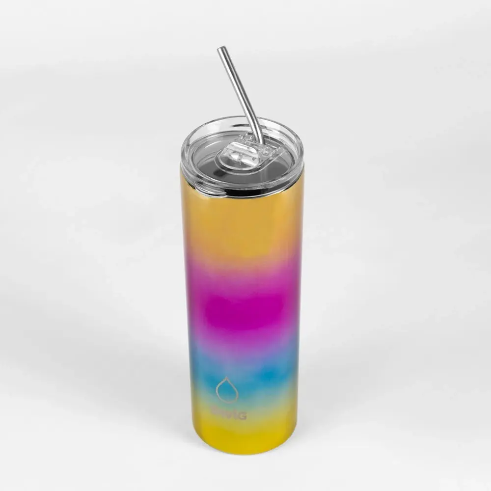 Swig Skinny Tumbler Metallic Rainbow 590mL