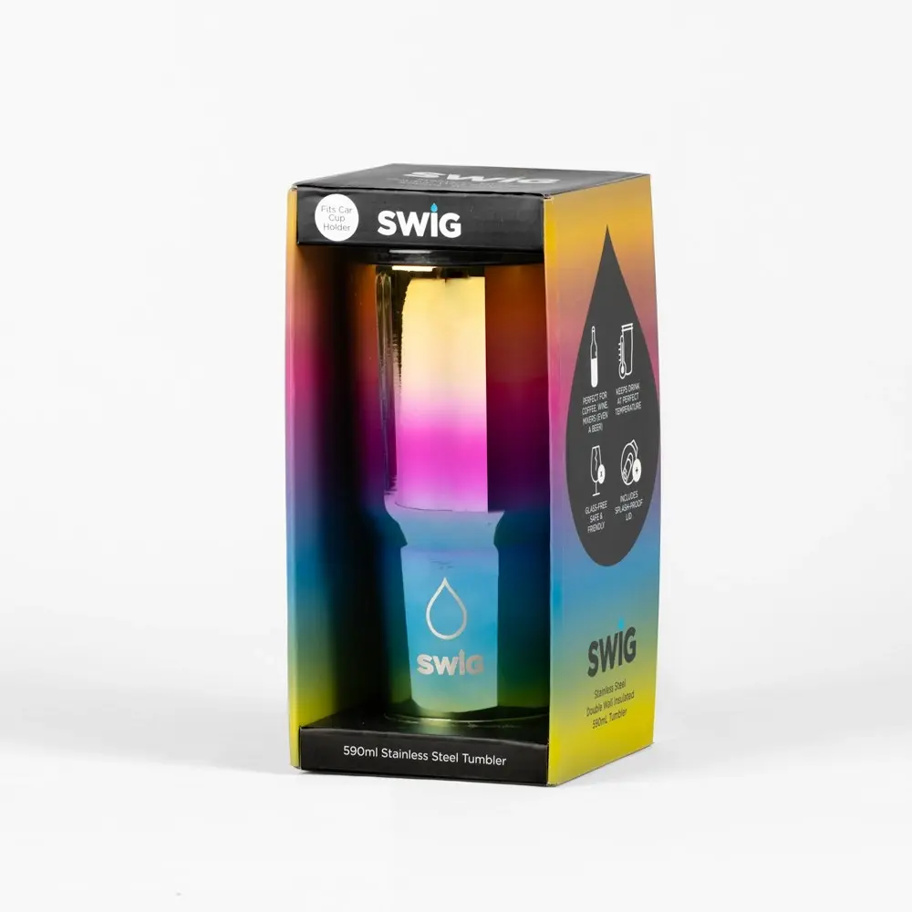 Swig Tumbler Metallic Rainbow 590mL