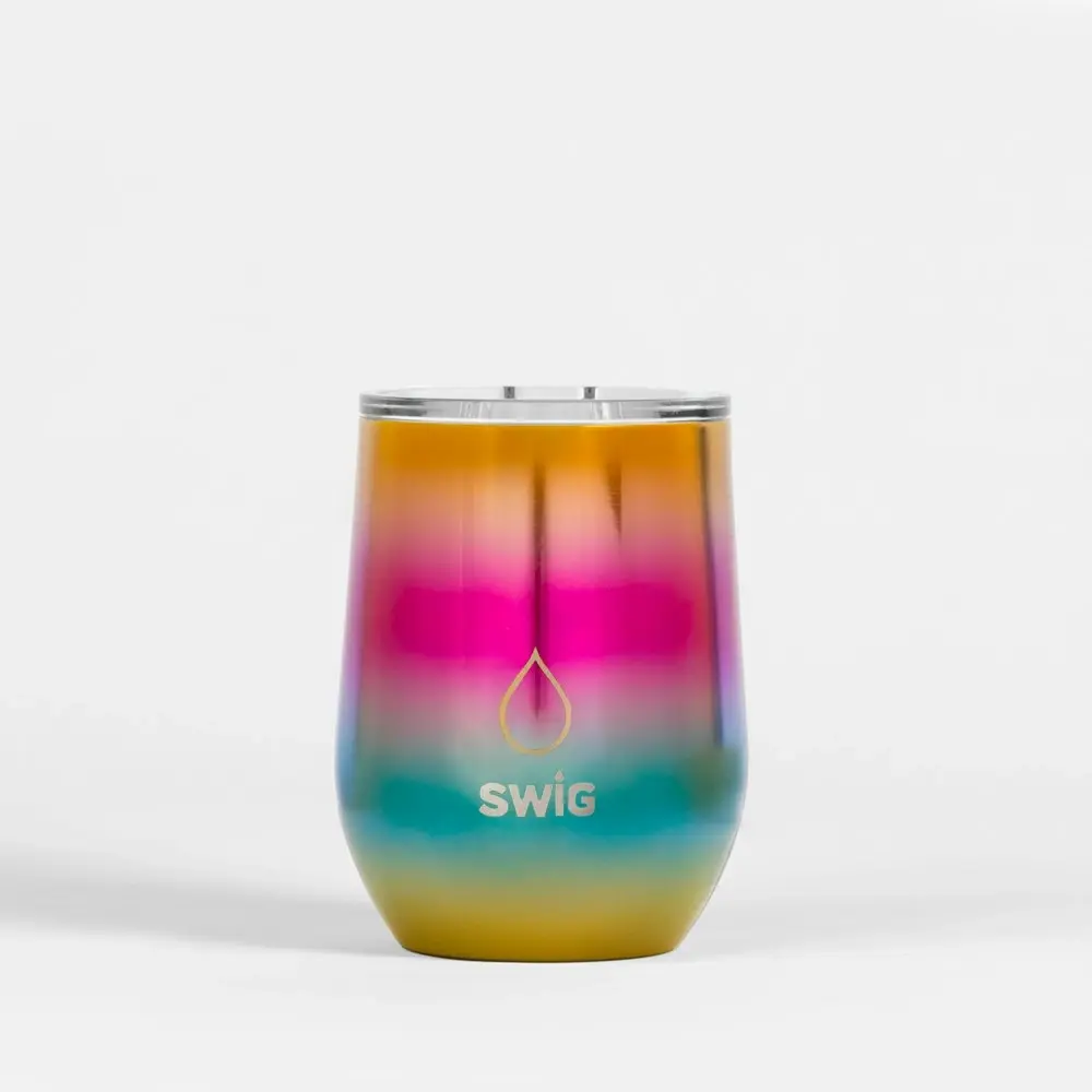 Swig Wine Tumbler Metallic Rainbow 360mL