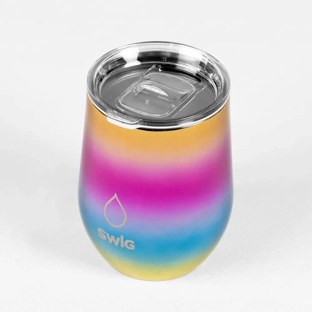 Swig Wine Tumbler Metallic Rainbow 360mL